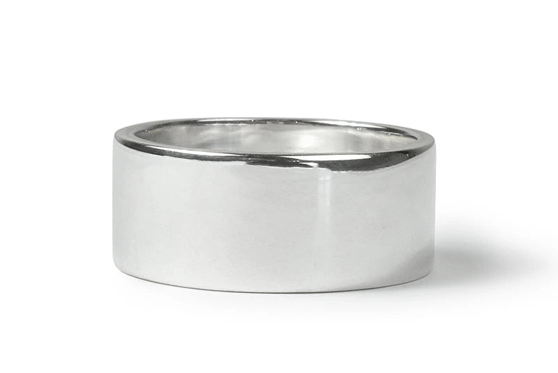 シルバー 925 平打ち プレーンリング 9mm リング