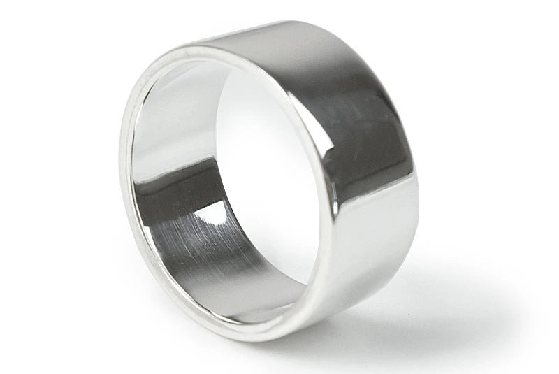 シルバー 925 平打ち プレーンリング 9mm リング