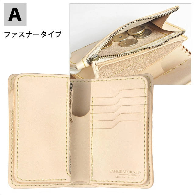 サムライクラフト ミドルウォレット B-10 フラップレス ダブルステッチ サムライクラフト ミドルウォレット B-10 フラップレス ダブルステッチ