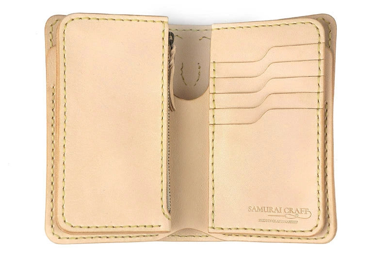 サムライクラフト ミドルウォレット B-10 フラップレス リングあり コードバン オイルレザー サドルレザー