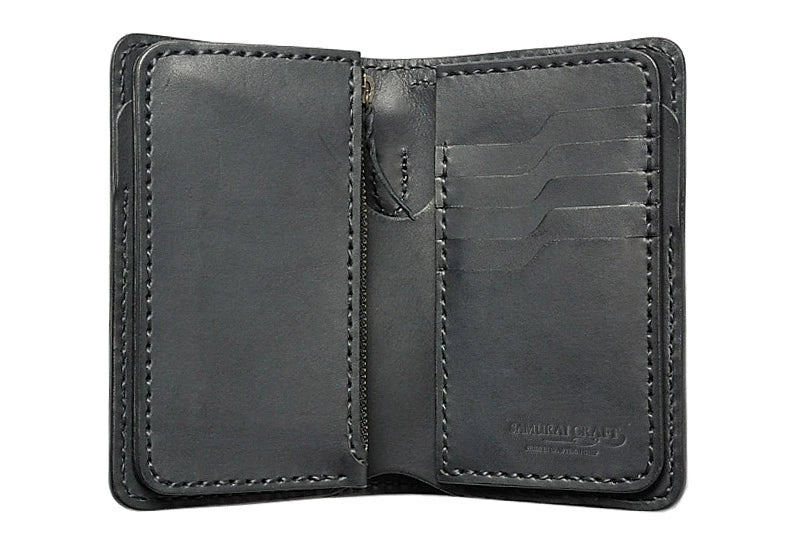 サムライクラフト ミドルウォレット B-10 フラップレス リングあり コードバン オイルレザー サドルレザー