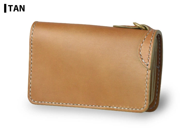 サムライクラフト ミドルウォレット B-10 フラップレス リングあり オイルレザー サドルレザー