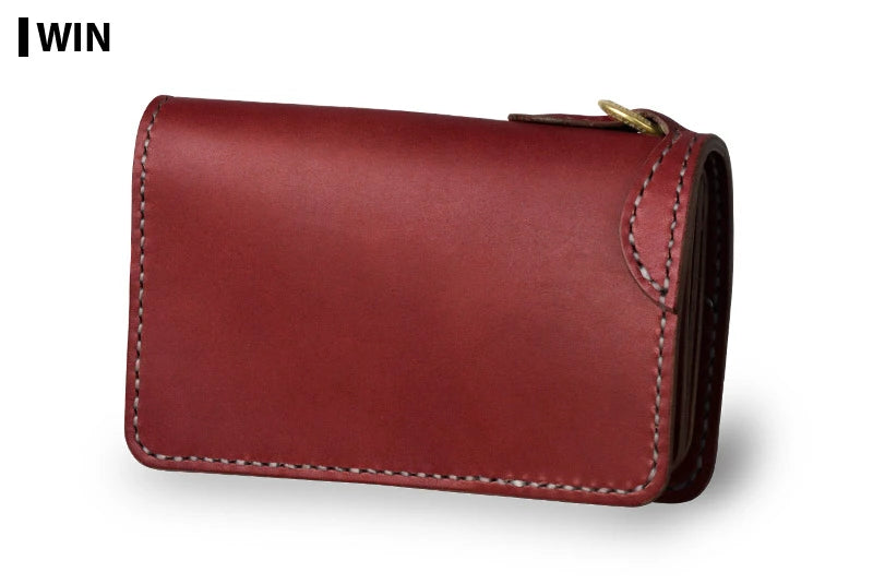 サムライクラフト ミドルウォレット B-10 フラップレス リングあり オイルレザー サドルレザー