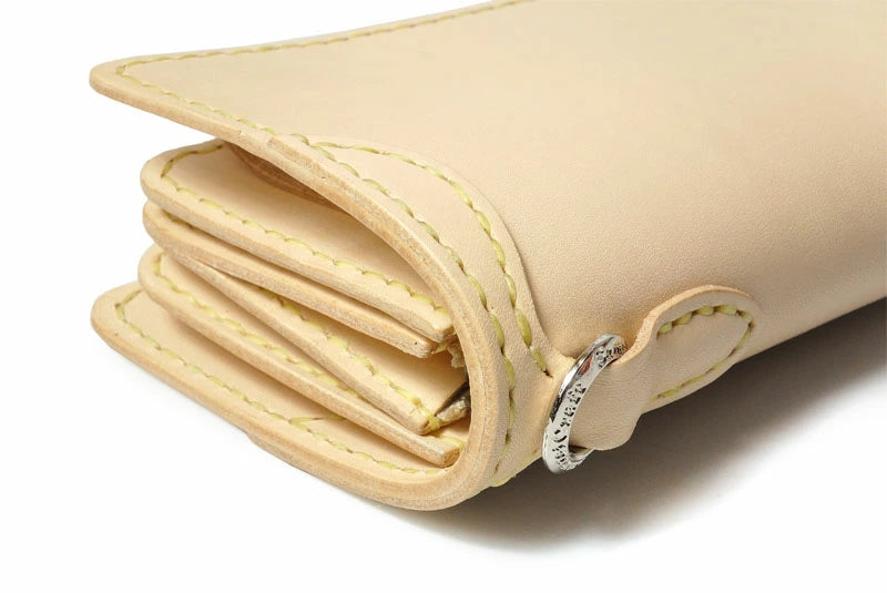 サムライクラフト ミドルウォレット B-10 フラップレス リングあり オイルレザー サドルレザー