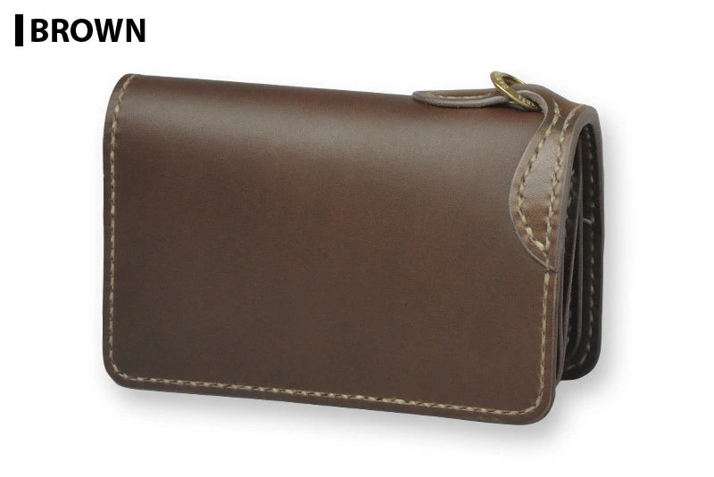 サムライクラフト ミドルウォレット B-10 フラップレス リングあり オイルレザー サドルレザー