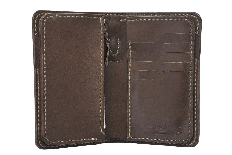 サムライクラフト ミドルウォレット B-10 フラップレス リングあり オイルレザー サドルレザー