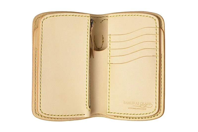 サムライクラフト ミドルウォレット B-10R フラップレス オイルレザー サドルレザー