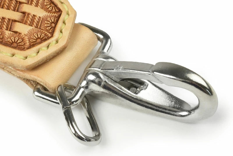 サムライクラフト B-15A type4 ベルトループキーホルダー バスケットウィーブスタンピング サドルベーシック 隠しボタン