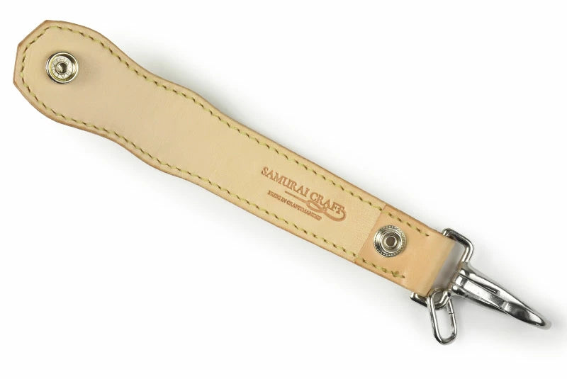 サムライクラフト B-15A type4 ベルトループキーホルダー バスケットウィーブスタンピング サドルベーシック 隠しボタン