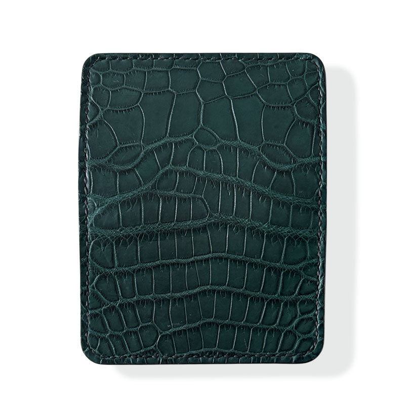 極美品 サムライクラフト クロコダイル ケース サムライクラフト ジョッター付き 名刺入れ/カードケース 角丸