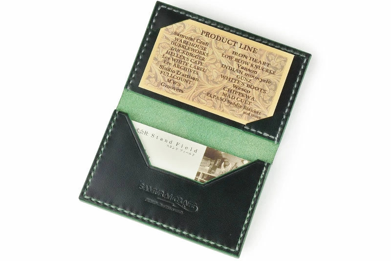 サムライクラフト ジョッター付き名刺入れ 角型 カードケース ルガトショルダー