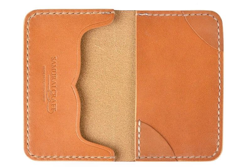 サムライクラフト ジョッター付き名刺入れ 角丸 カードケース サドルレザー オイルレザー