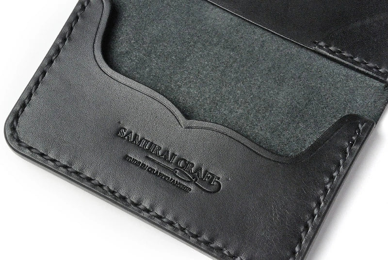 サムライクラフト ジョッター付き名刺入れ 角丸 カードケース サドルレザー オイルレザー