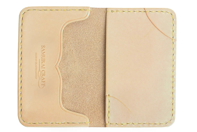 サムライクラフト ジョッター付き名刺入れ 角丸 カードケース サドルレザー オイルレザー