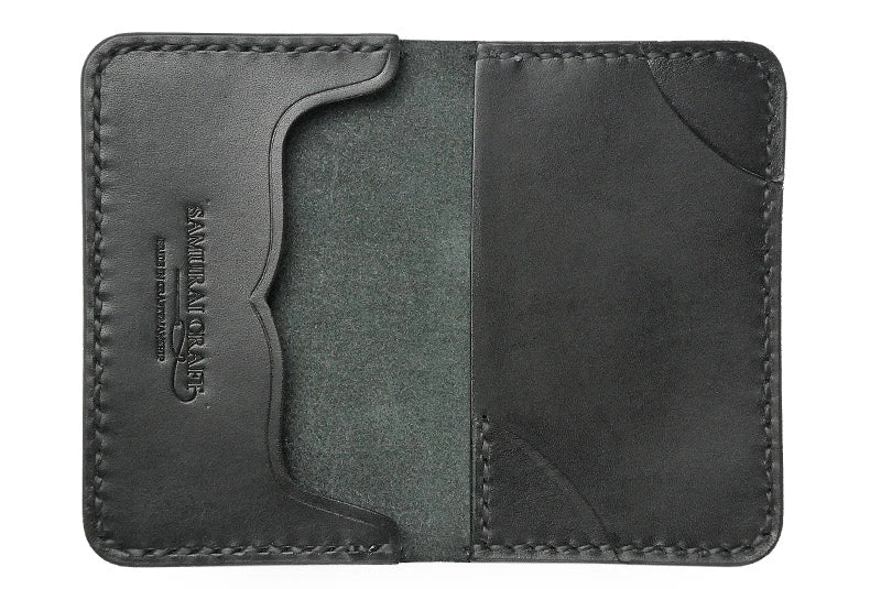 サムライクラフト ジョッター付き名刺入れ 角丸 カードケース サドルレザー オイルレザー