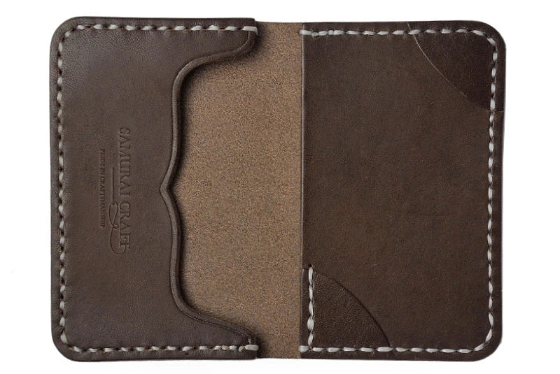 サムライクラフト ジョッター付き名刺入れ 角丸 カードケース サドルレザー オイルレザー