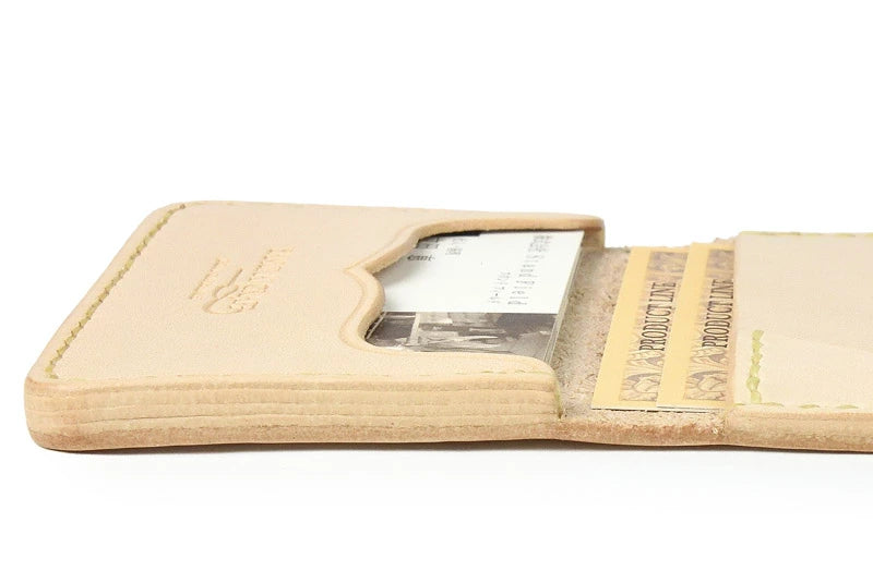 サムライクラフト ジョッター付き名刺入れ 角丸 カードケース サドルレザー カットワーク