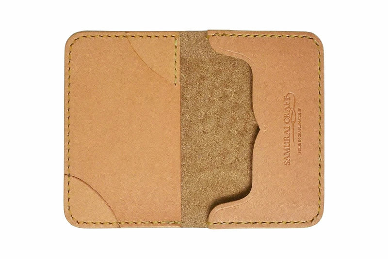 サムライクラフト ジョッター付き名刺入れ 角丸 カードケース シェリダンスタイルカービング タンニング