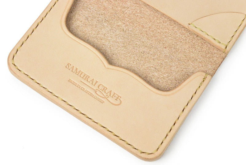 サムライクラフト ジョッター付き名刺入れ 角丸 カードケース シェリダンスタイルカービング