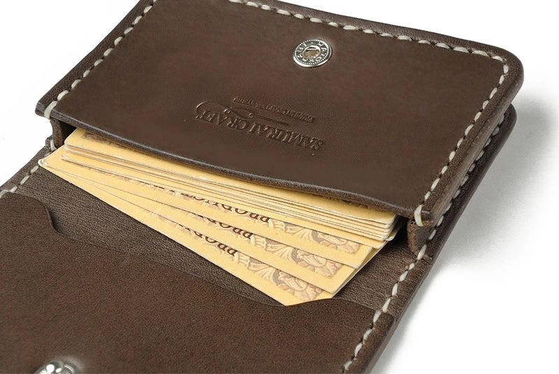 サムライクラフト ボックスタイプ・A カードケース 名刺入れ 2ポケット サドル オイル