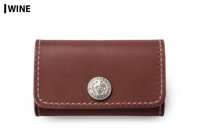 サムライクラフト B-15D ボックス 2段 名刺入れ カードケース 2ポケット コンチョ付き サドル オイル