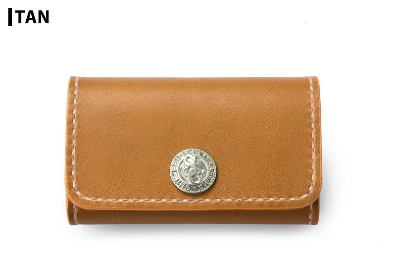 サムライクラフト B-15D ボックス 2段 名刺入れ カードケース 2ポケット コンチョ付き サドル オイル