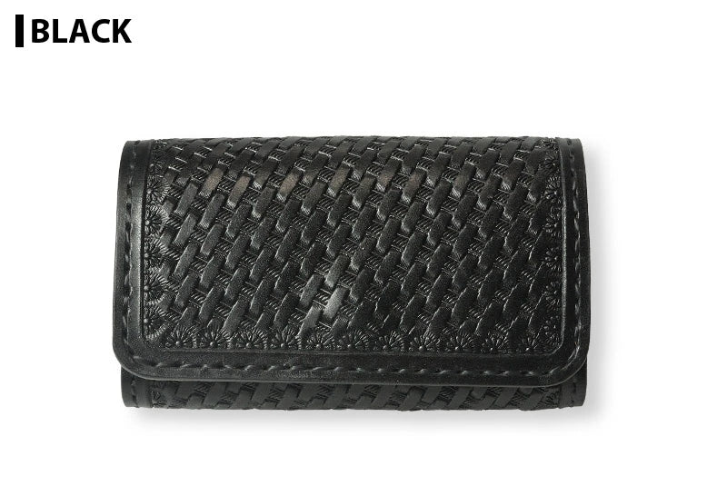 サムライクラフト B-15D ボックス 2段 名刺入れ カードケース 2ポケット バスケットウィーブ