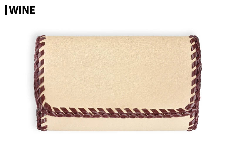 サムライクラフト B-15D ボックス 2段 名刺入れ カードケース 2ポケット ナチュラル ダブルステッチ