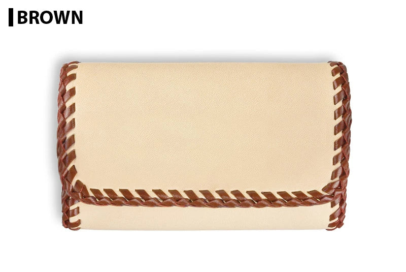 サムライクラフト B-15D ボックス 2段 名刺入れ カードケース 2ポケット ナチュラル ダブルステッチ