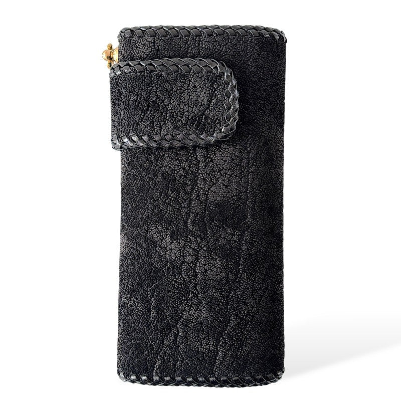 サムライクラフト B-3 三つ折りロングウォレット エレファントレザー ブラック 2点セット-Crafted for One-