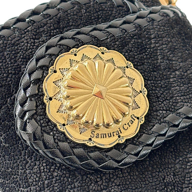 サムライクラフト B-3 三つ折りロングウォレット エレファントレザー ブラック 2点セット-Crafted for One-