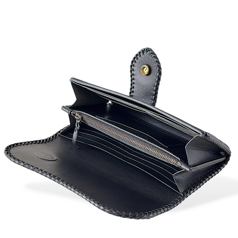 サムライクラフト B-3 三つ折りロングウォレット エレファントレザー ブラック 2点セット-Crafted for One-