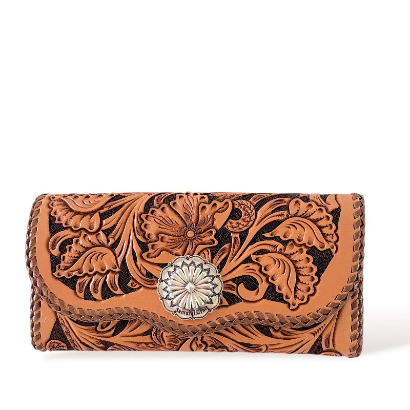 サムライクラフト シェリダンスタイルカービング B-3 ロングウォレット