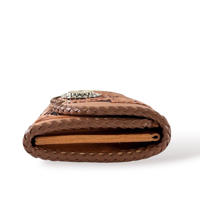 サムライクラフト シェリダンスタイルカービング B-3 ロングウォレット センターコンチョ -Crafted for One-