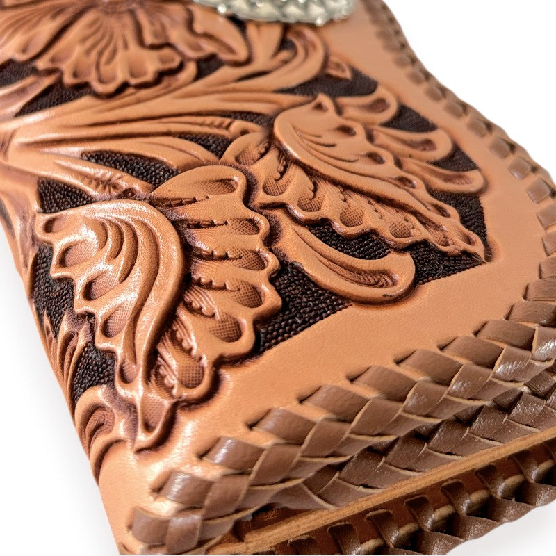 サムライクラフト シェリダンスタイルカービング B-3 ロングウォレット