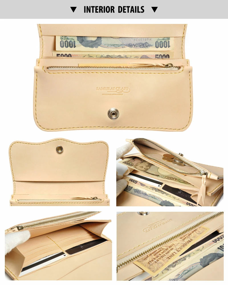 サムライクラフト ロングウォレット B-6 サドルレザー ナチュラル
