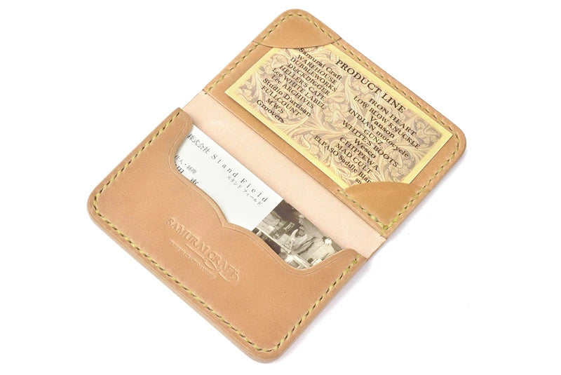 サムライクラフト ジョッター付き名刺入れ 角丸 カードケース コードバン