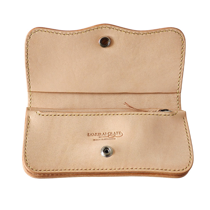 サムライクラフト ロングウォレット B-6 サドルレザー ナチュラル