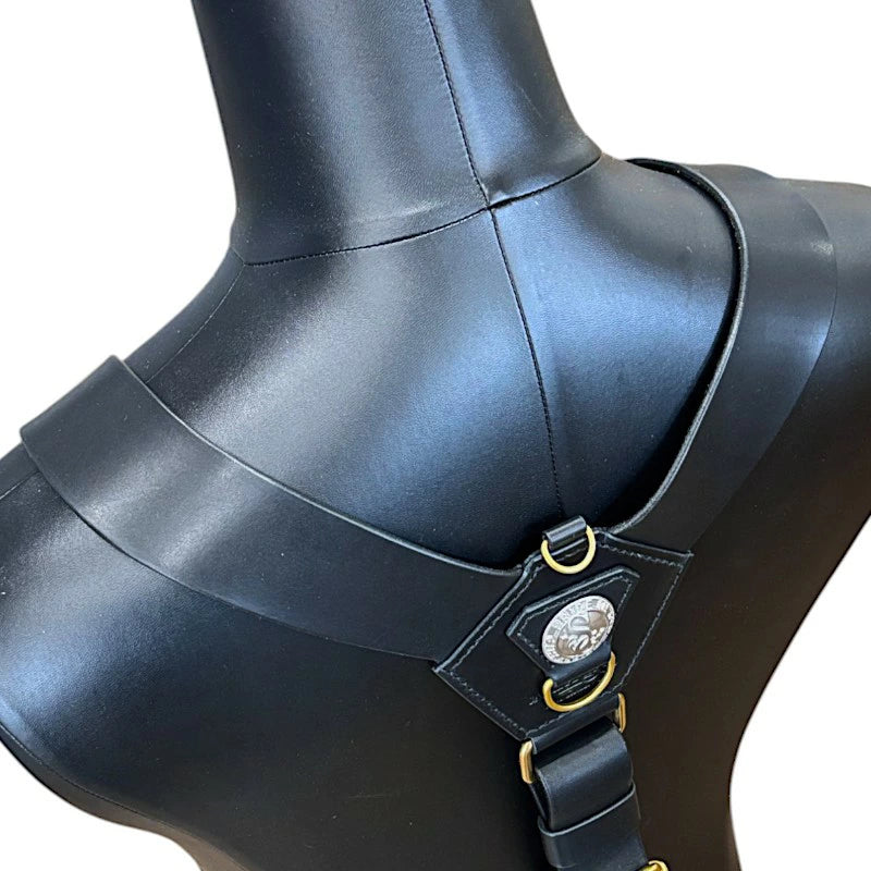 サムライクラフト ウェーディングベルト用サスペンダー 厚革ヌメ