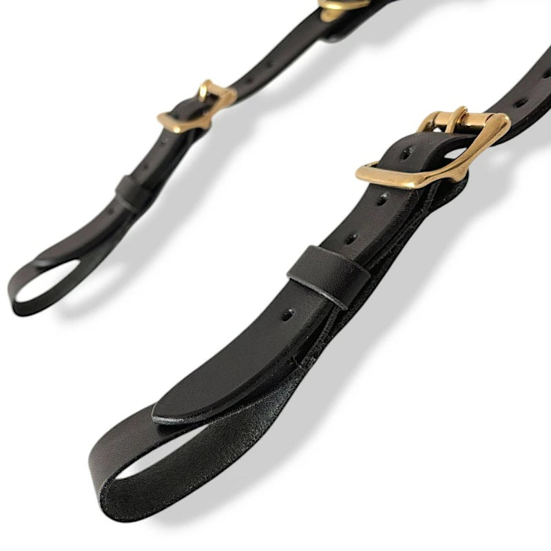 サムライクラフト ウェーディングベルト用サスペンダー 厚革ヌメ