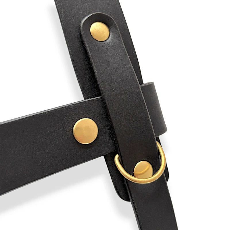 サムライクラフト ウェーディングベルト用サスペンダー 厚革ヌメ