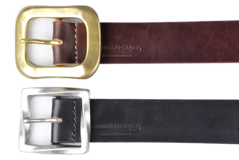 サムライクラフト BL-1 ギャリソンベルト 無地 ベーシック ベンズレザー 5.5mm厚