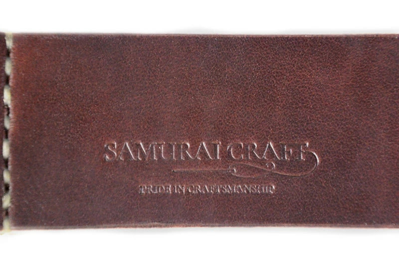 サムライクラフト BL-1 ギャリソンベルト 無地 ベーシック ベンズレザー 5.5mm厚
