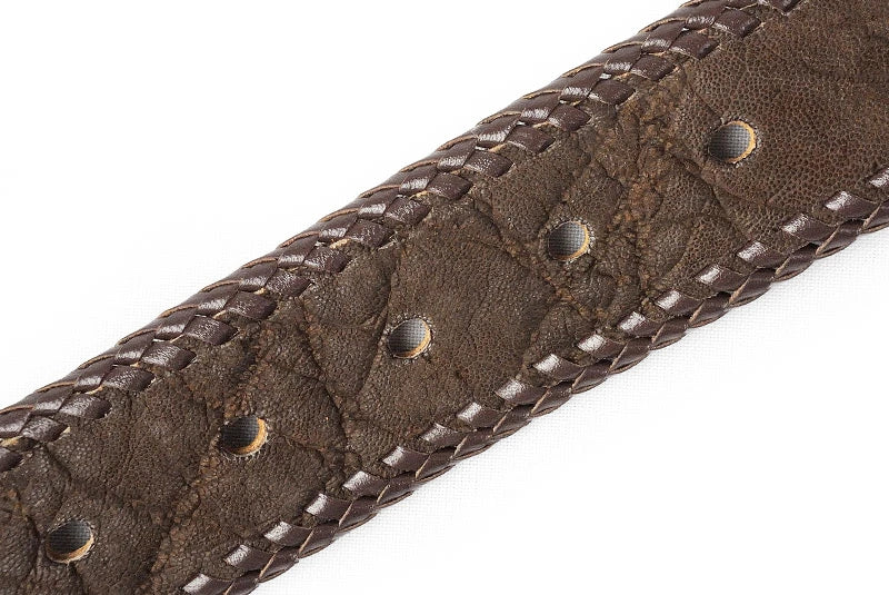 サムライクラフト BL-1 レザーベルト  エレファントスキンレザー ダブルステッチ