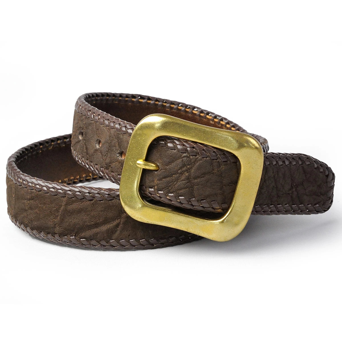 サムライクラフト BL-1 レザーベルト  エレファントスキンレザー ダブルステッチ