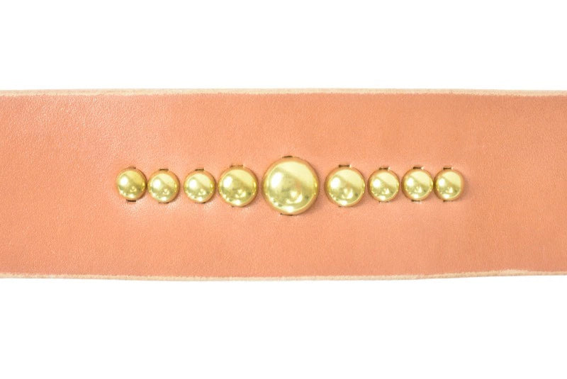 サムライクラフト BL-1 レザーベルト タイプ3 ベンズレザー 真鍮スタッズ タンニング