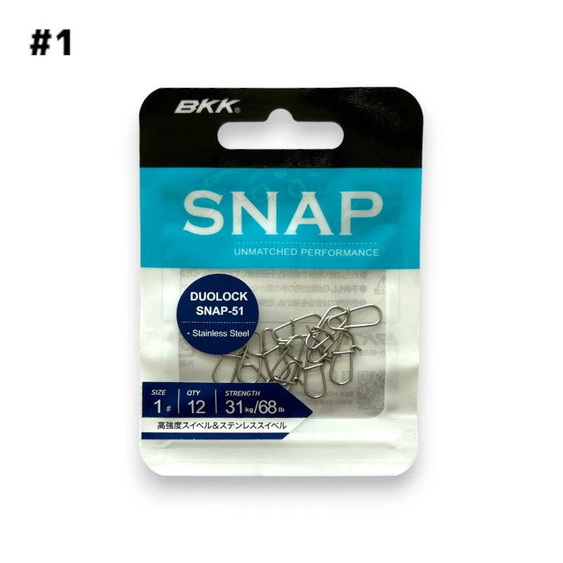 【BKK】 ビーケーケー DUOLOCK SNAP SWIVEL-51 デュオロックスナップ bkk-dls-51