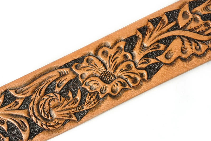 サムライクラフト BL-1 レザーベルト タイプ1 ベンズレザー シェリダンスタイルカービング