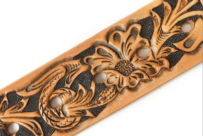 サムライクラフト BL-1 レザーベルト タイプ1 ベンズレザー シェリダンスタイルカービング