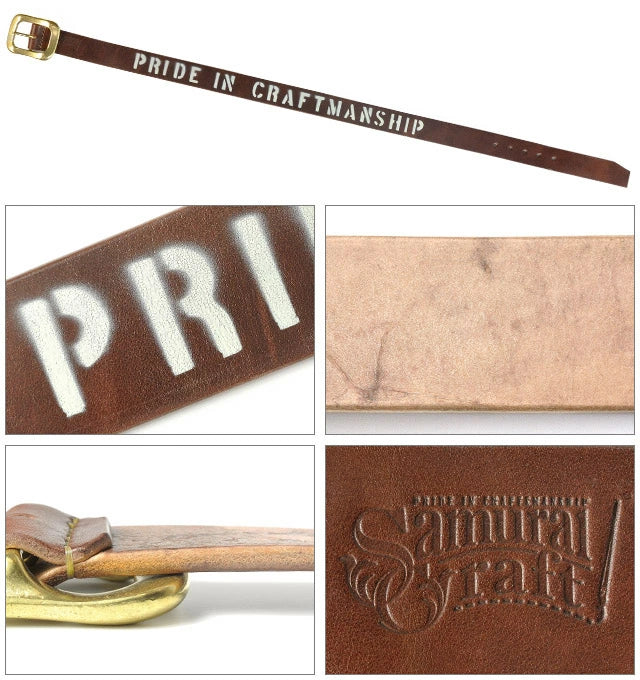 サムライクラフト BL-1 レザーベルト タイプ2 ベンズレザー PRIDE IN CRAFTMANSHIP ステンシルプリント